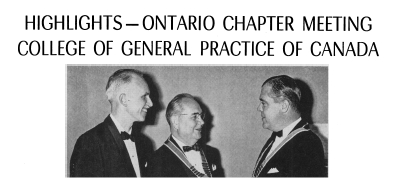 Ontario Chapter meeting, 1967